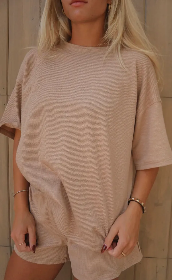 Loose fitting Short Sleeved Top and Shorts Set