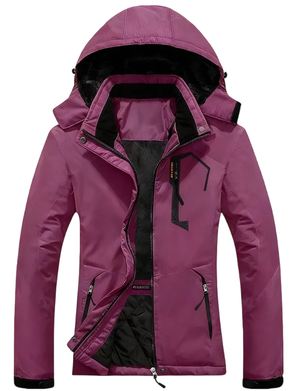 Women's Mountain Waterproof Ski Snow Jacket Rain Winter Jacket Coat Hooded Windproof Parka1