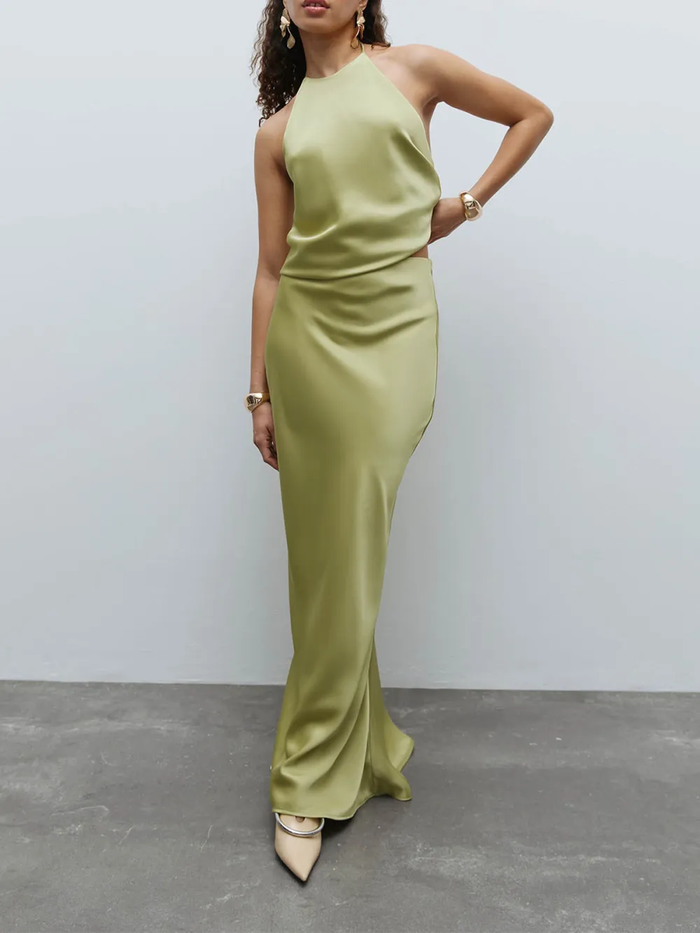 Plain Colored  A-line Skirt