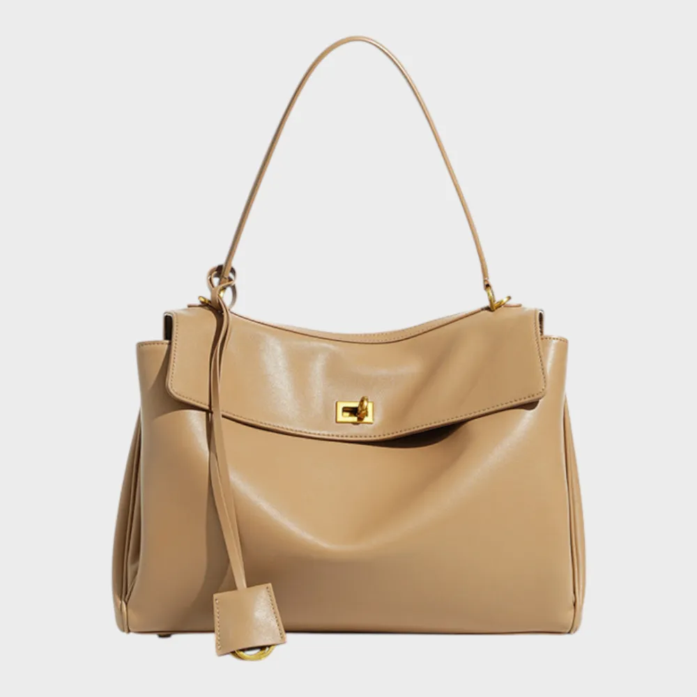Structured Leather Handbag