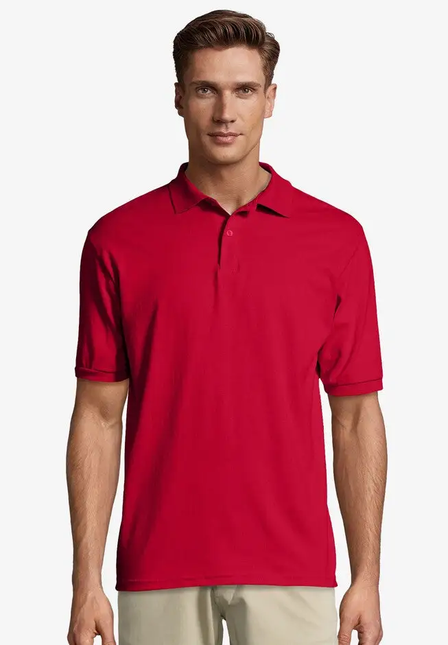 Hanes® Cotton-Blend EcoSmart® Jersey Polo