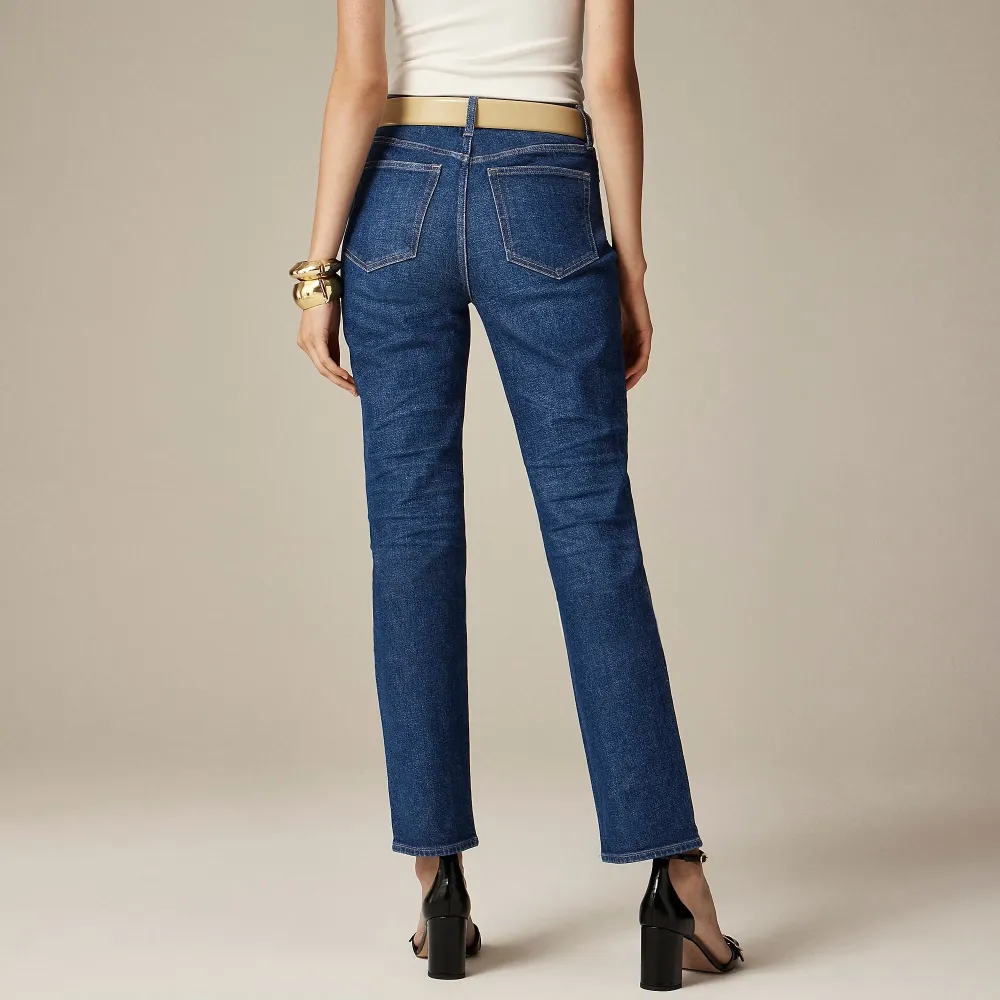 High-Rise Basic Straight Jeans