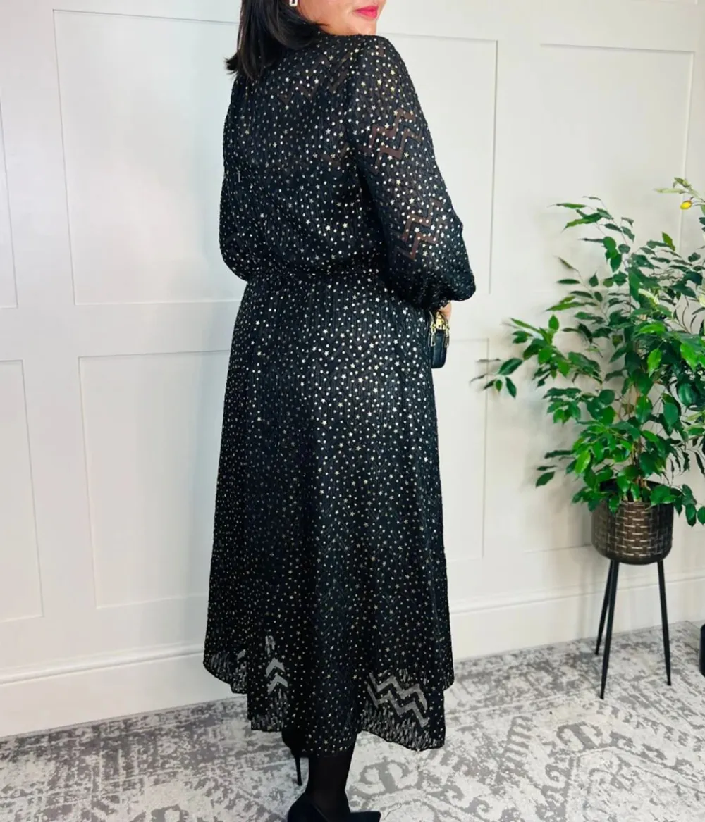 Lace Star Midi Dress