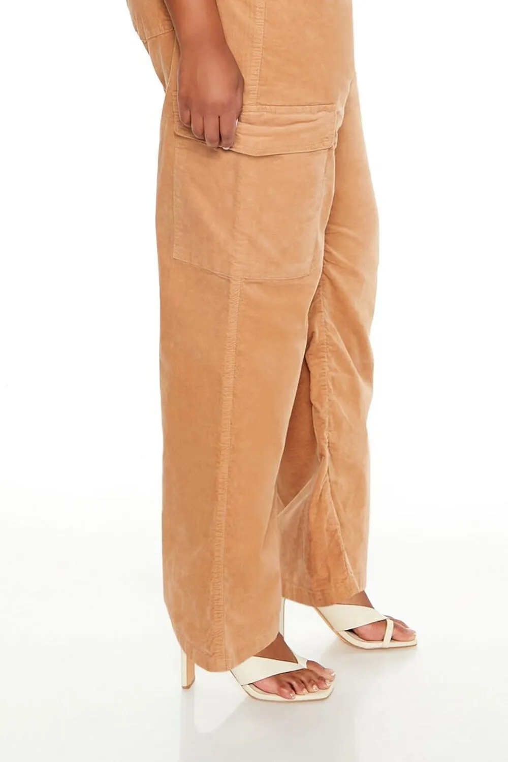 Plus Size Corduroy High-Rise Pants