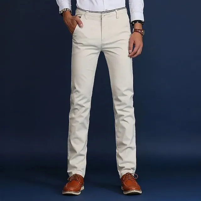 Men's Stretch Straight Leg Dress Chinos