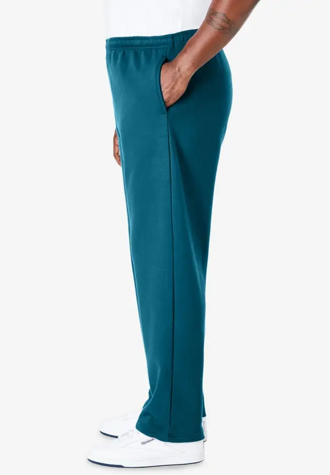 Fleece Open-Bottom Sweatpants