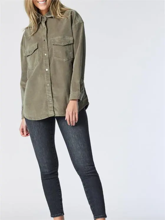 Regular Cotton Corduroy Shirt