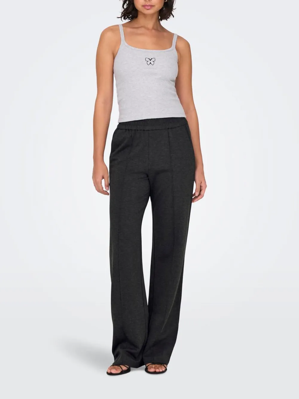 Plain Colored Casual Style Pants