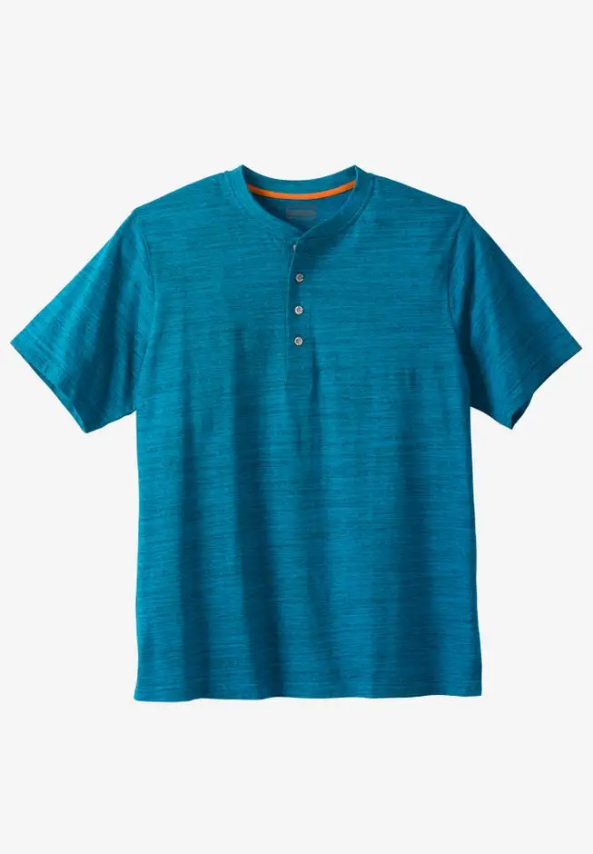 Heavyweight Short-Sleeve Henley Shirt