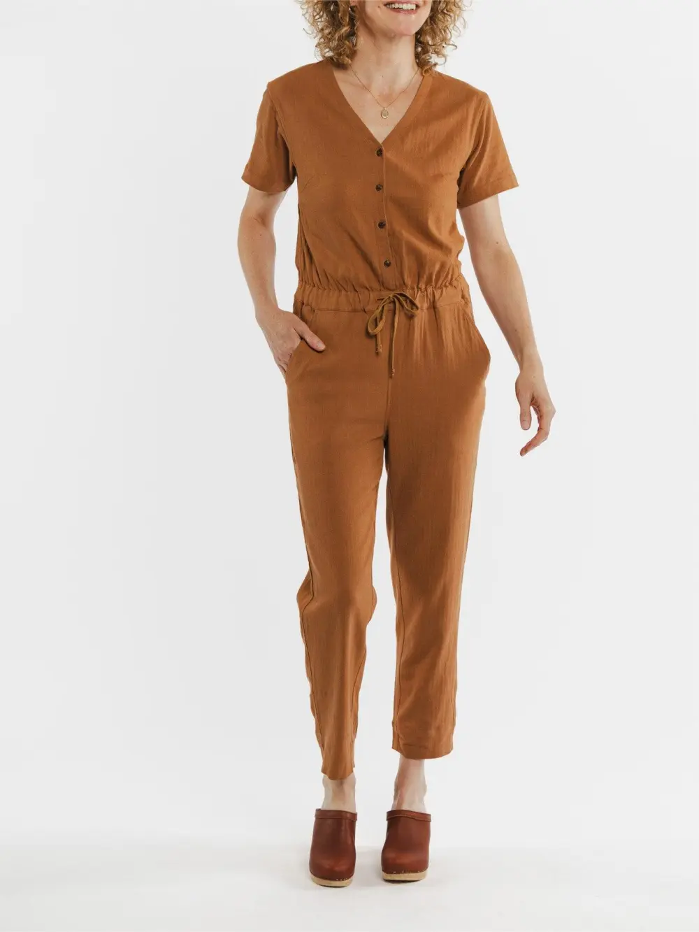 The V-Neck Commuting Jumpsuit