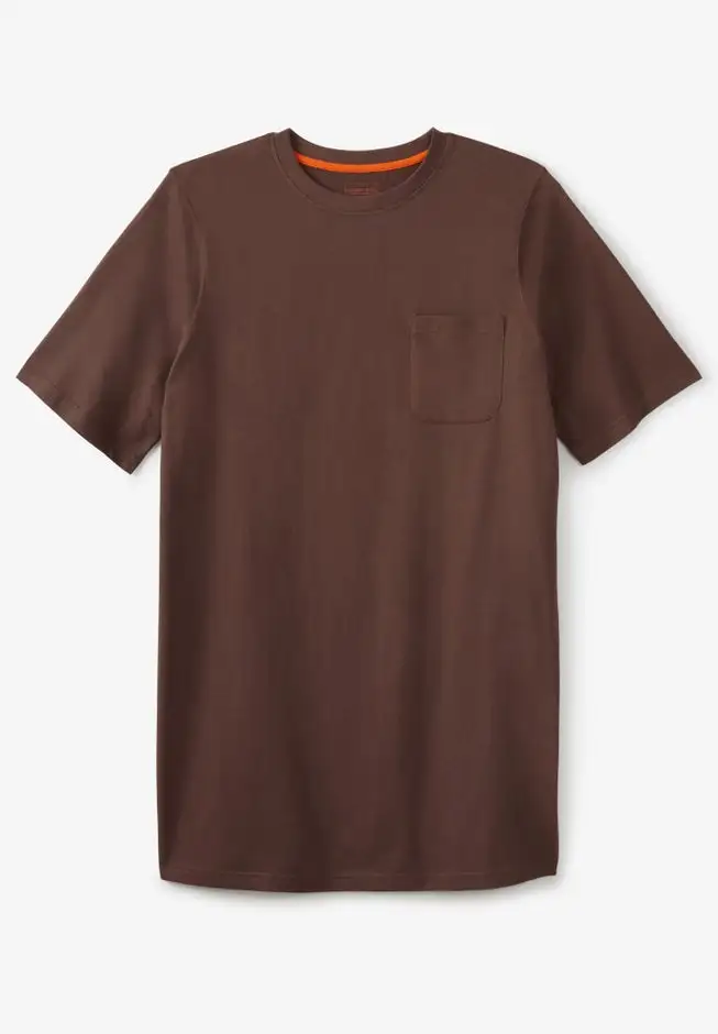 Heavyweight Longer-Length Pocket Crewneck T-Shirt