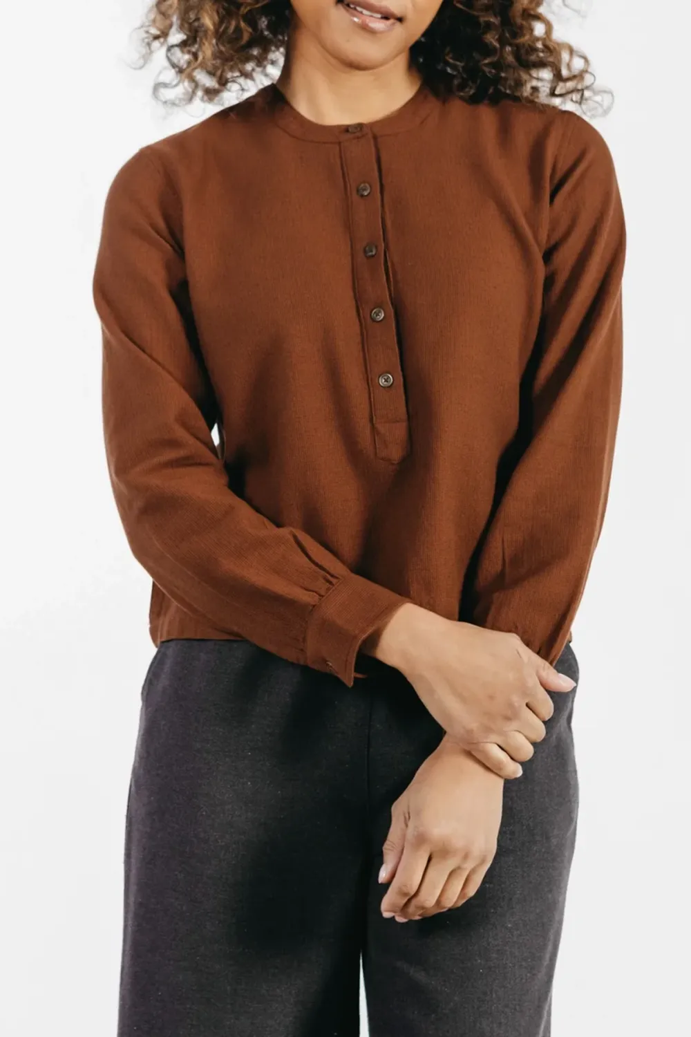 The Button Front Pullover