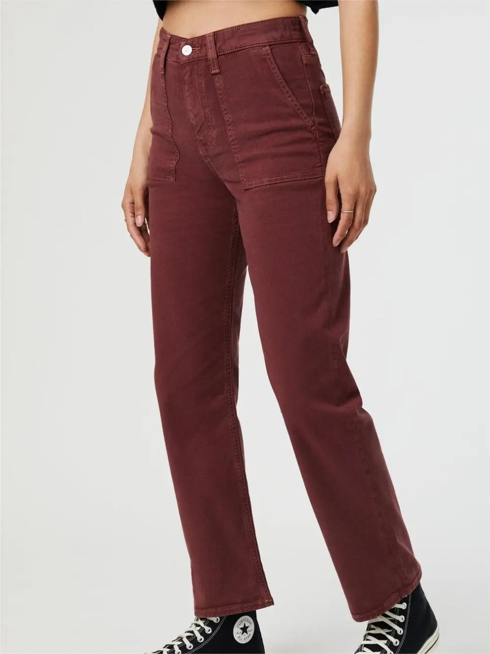 Front Pocket Straight Leg Daily Pants