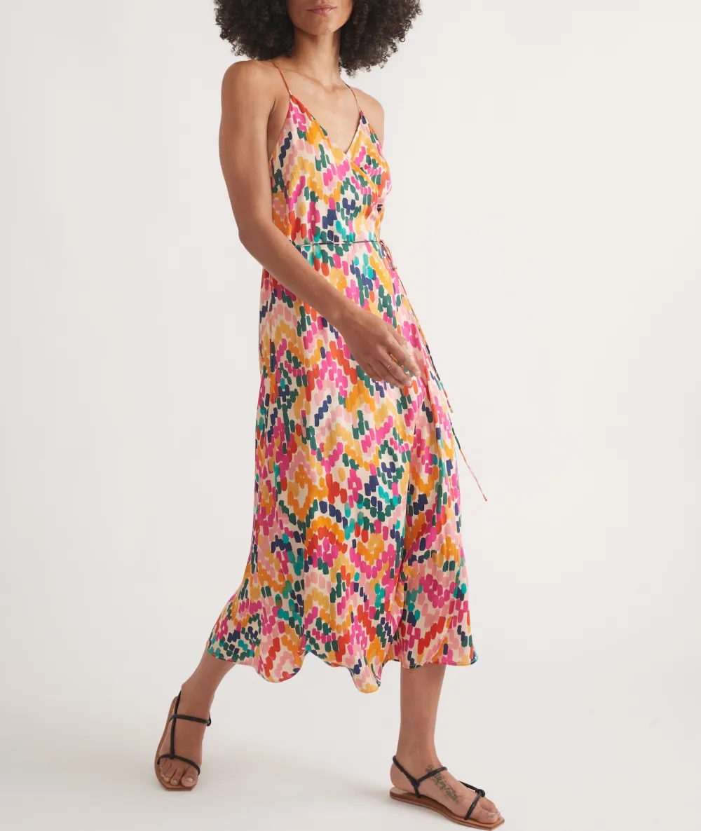 Multicolor Floral Print A-Line Dress
