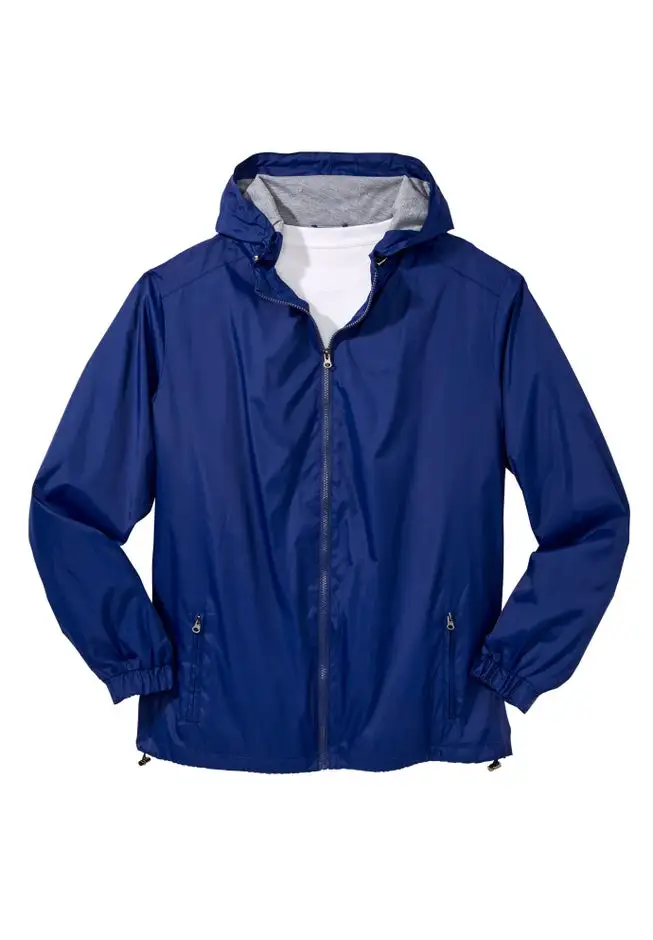 Jersey-Lined Windbreaker