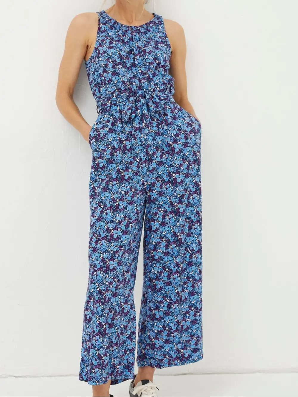 Purple Garden Island Floral Jumpsuit