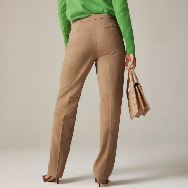 In Bi-Stretch Wool Blend Full-Length Pants