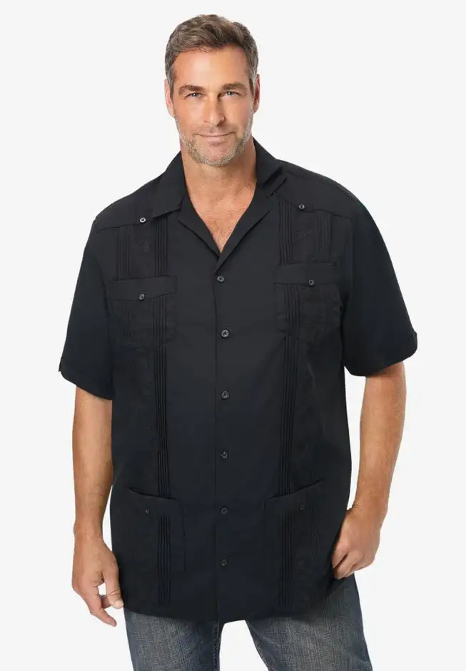 Short-Sleeve Guayabera Shirt