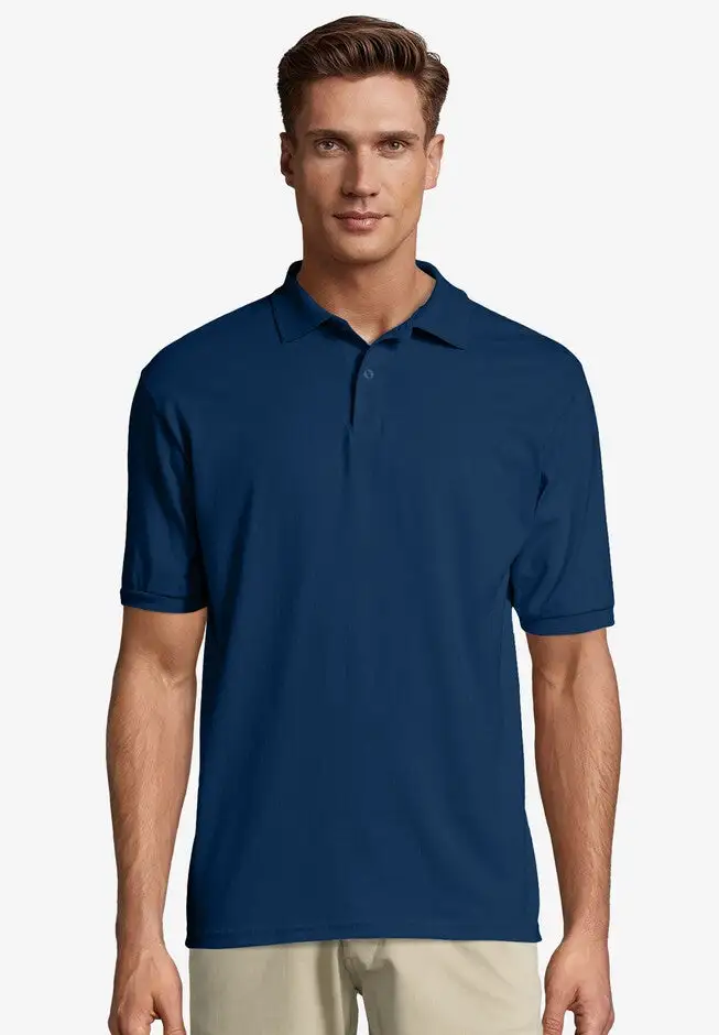 Hanes® Cotton-Blend EcoSmart® Jersey Polo