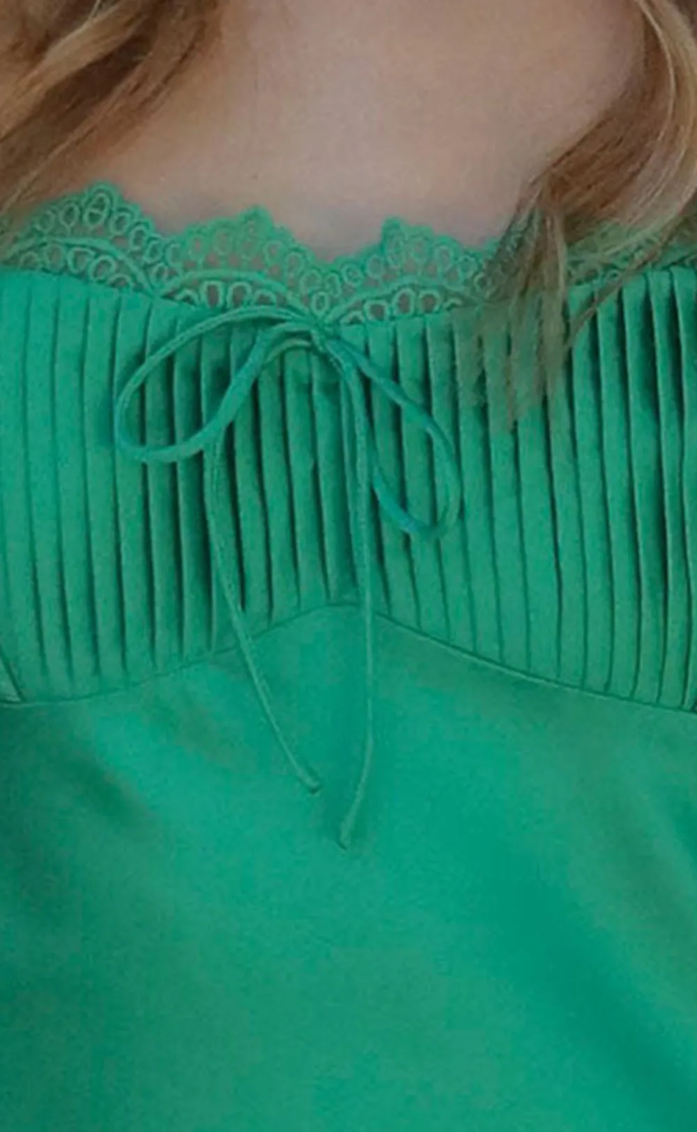 Green Ruched Spaghetti Strap Maxi Dress