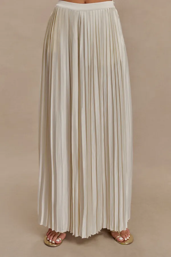 Plisse Wide Leg Pants
