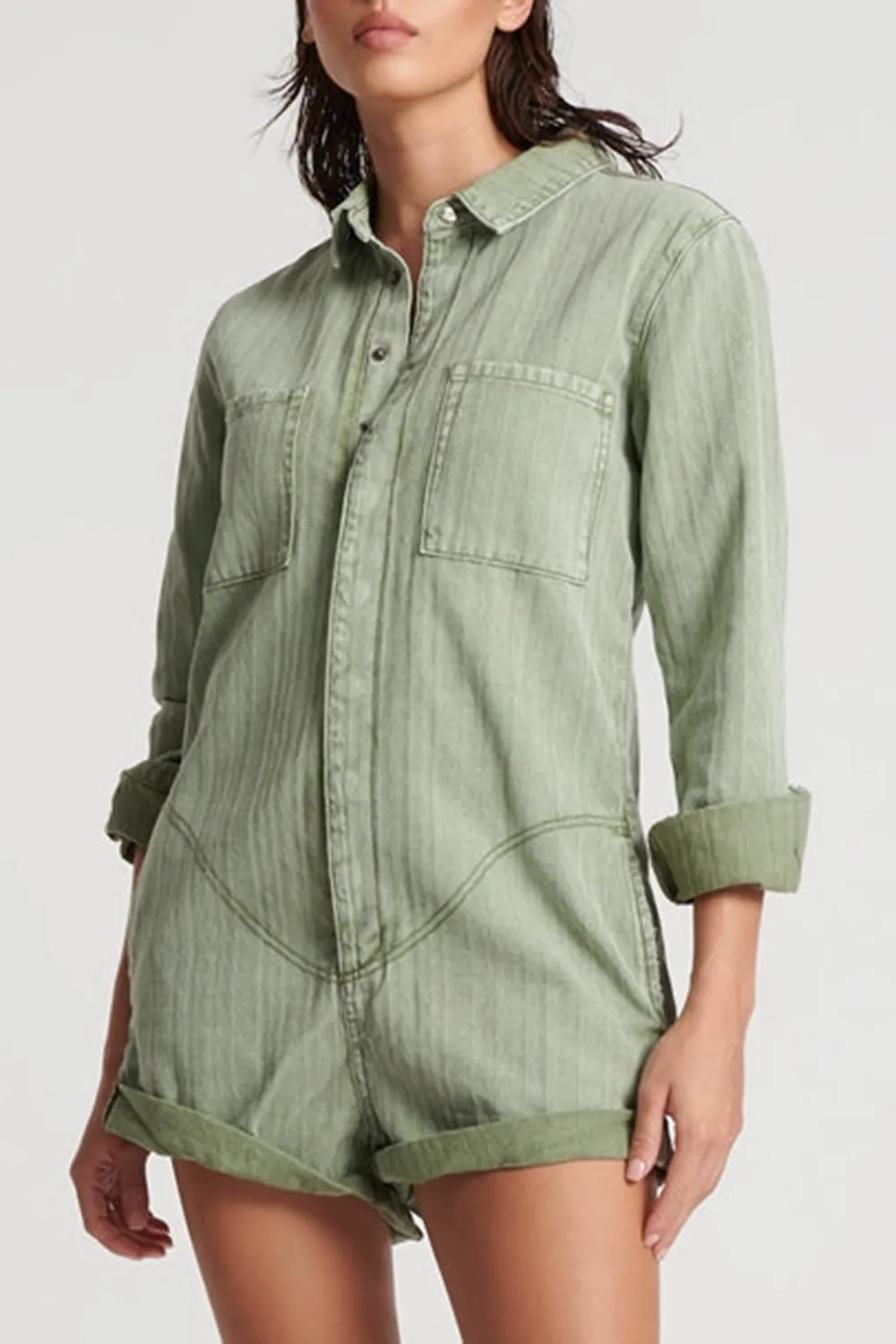 Khaki Loose Soft Comfortable Breathable Jumpsuit