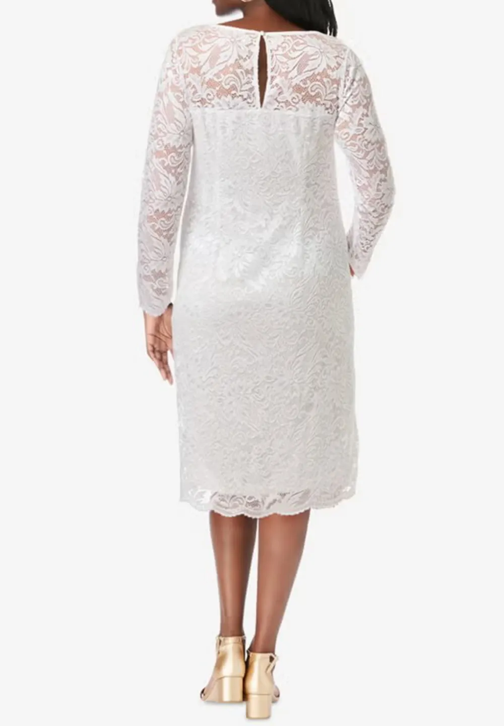 Rear Waterdrop Collar Dress