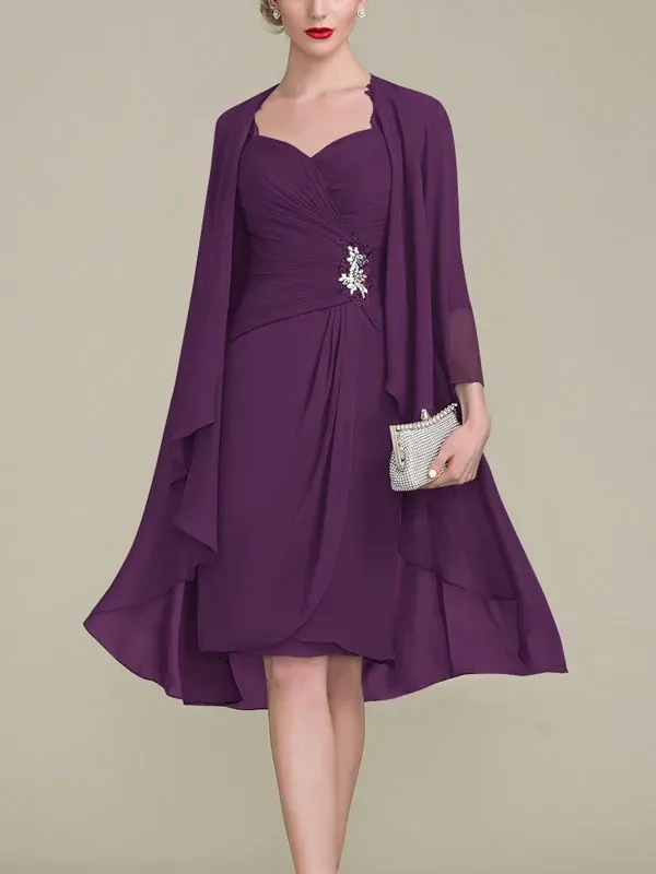 Waist Chiffon Simple Temperament Bridal Mother Dress