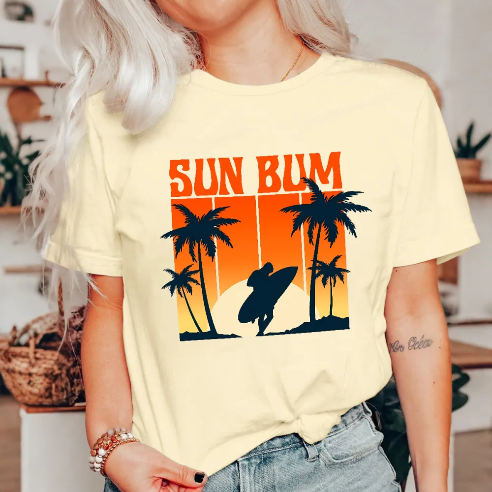 Surfing Sun Bum Style Printed Tee
