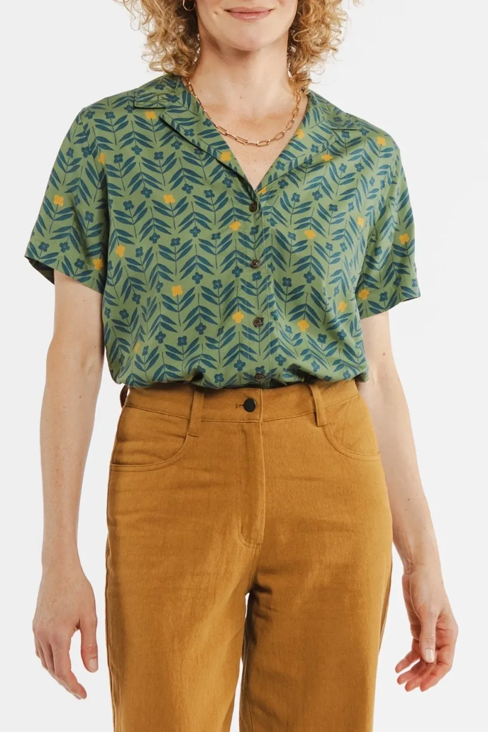 Daily Cropped Green Shirt