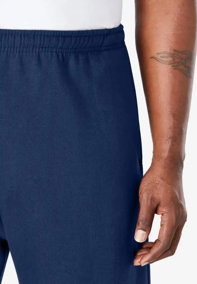 Fleece Open-Bottom Sweatpants