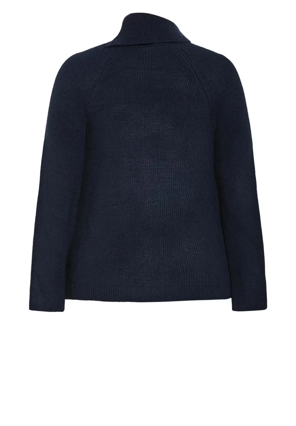 Asymmetric Button Sweater With Lapel