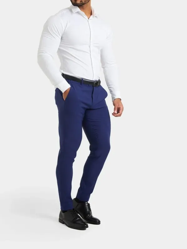 Ink Blue Hight-End Comfortable Suit Trousers