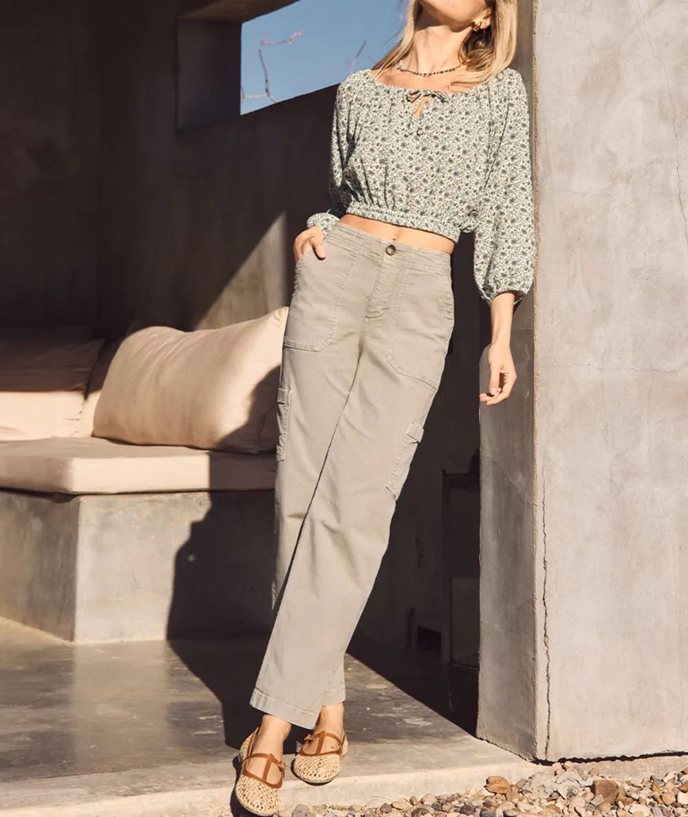 Khaki Cargo Utility Pants