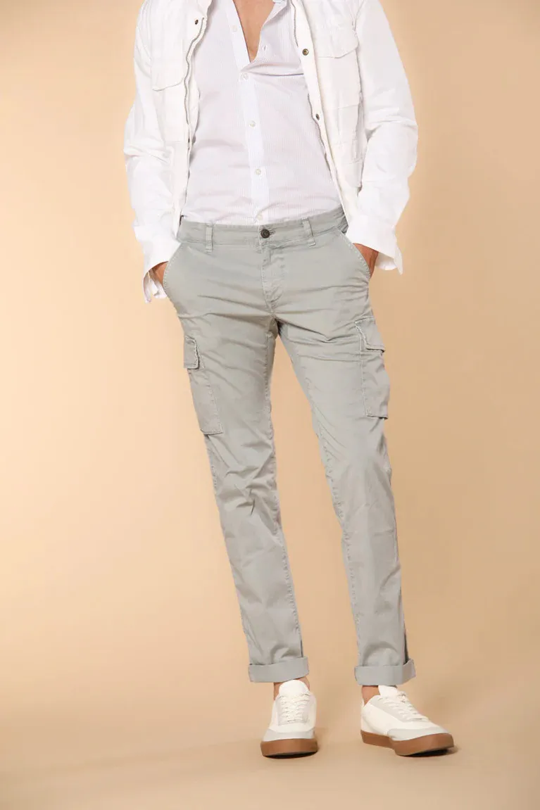 Men's Sugar Paper Blue Cotton Twill Slim Fit Sky Blue Overalls