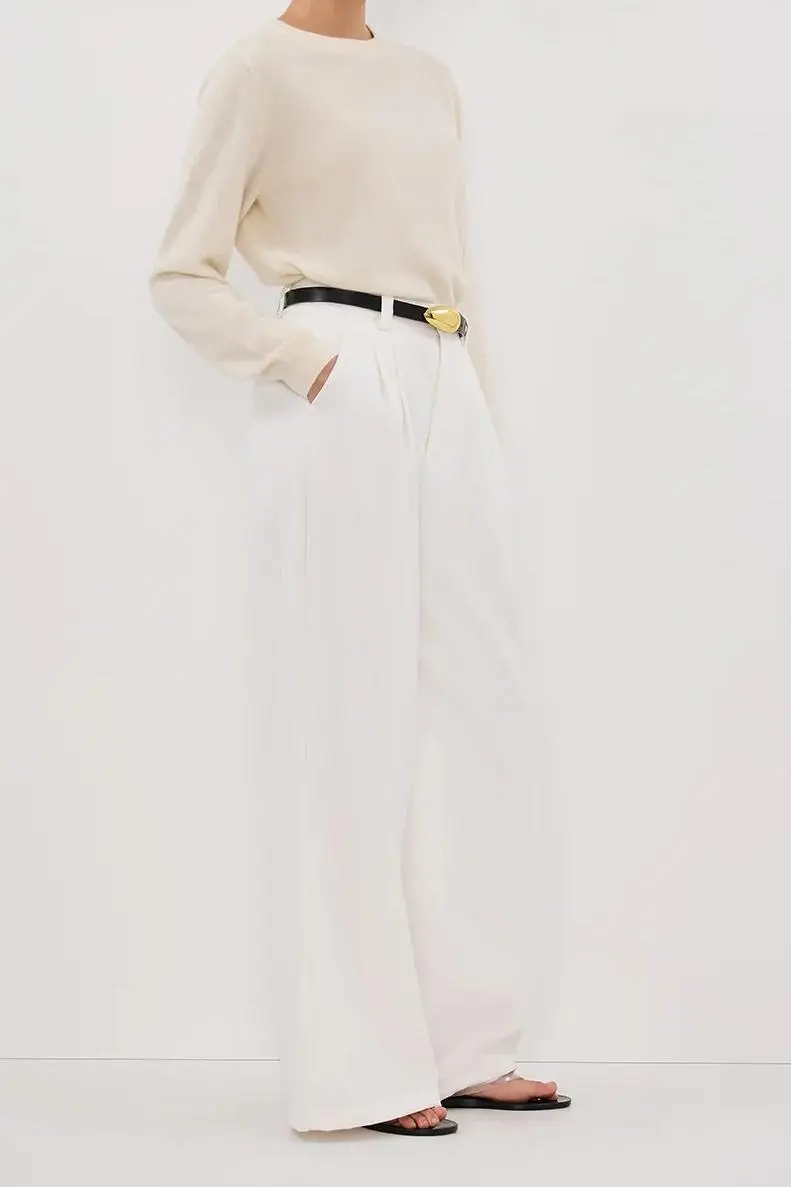 CREAM CASHMERE KNIT JUMPER