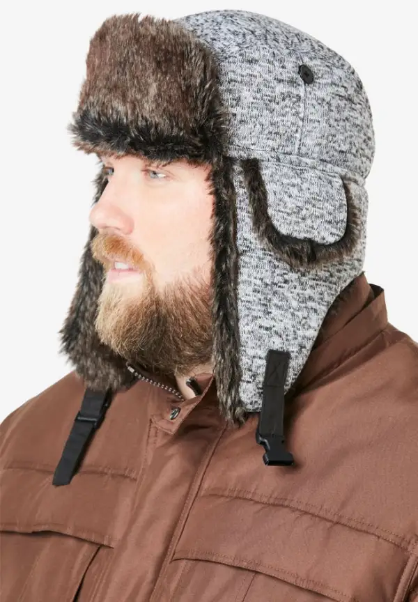 Extra Large Fur Trim Hat