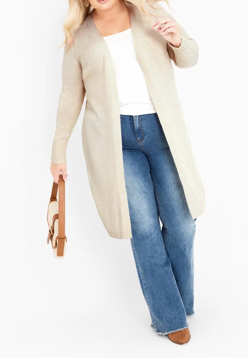 Ribbed Long Sleeved Cardigan