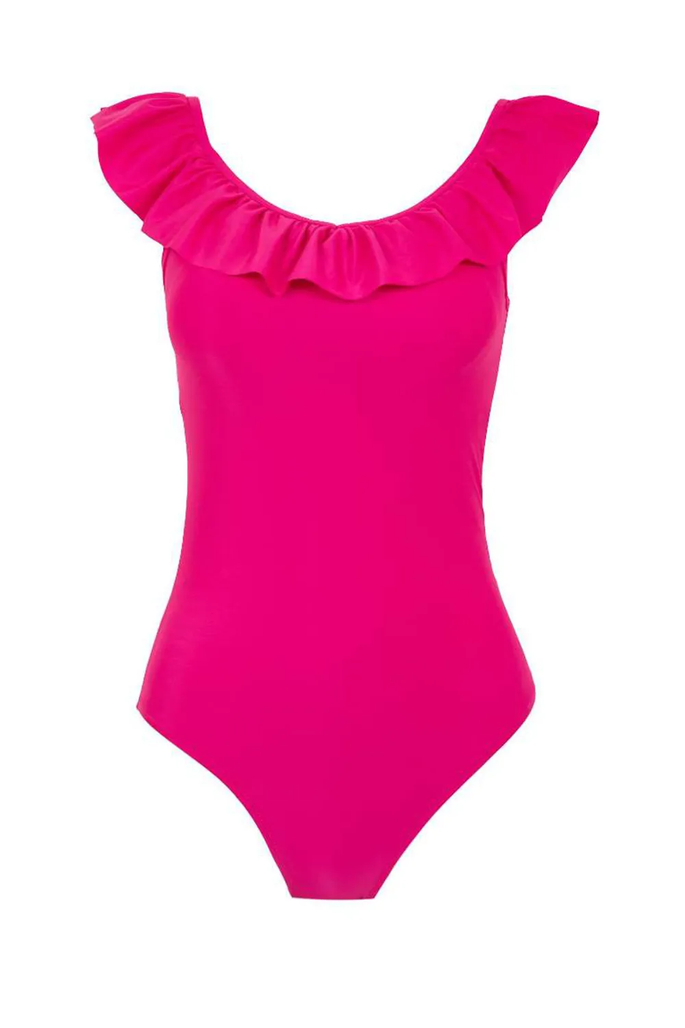 Elegant Solid One-Piece Swimsuit
