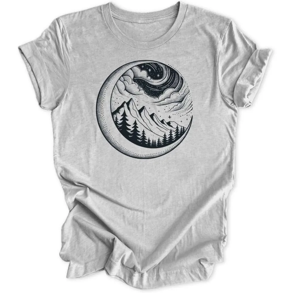 Moonlit Mountains Unisex T-Shirt