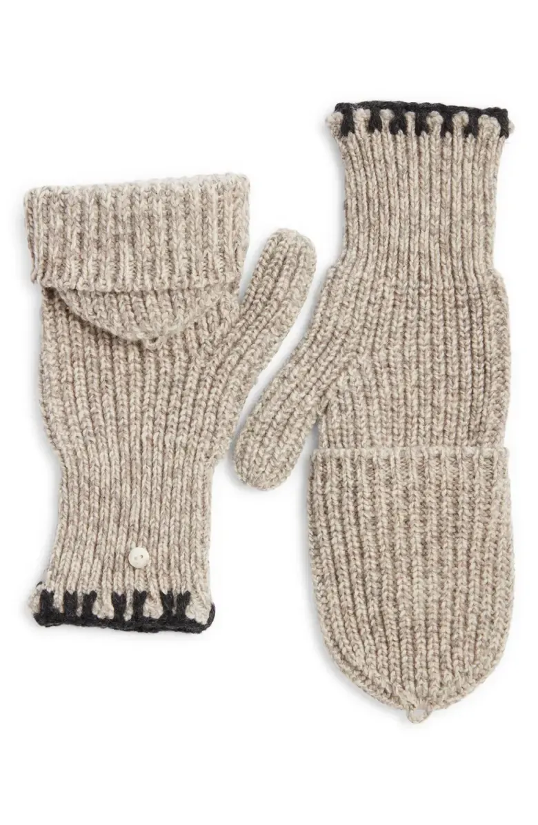Wool Blend Foldover Mittens