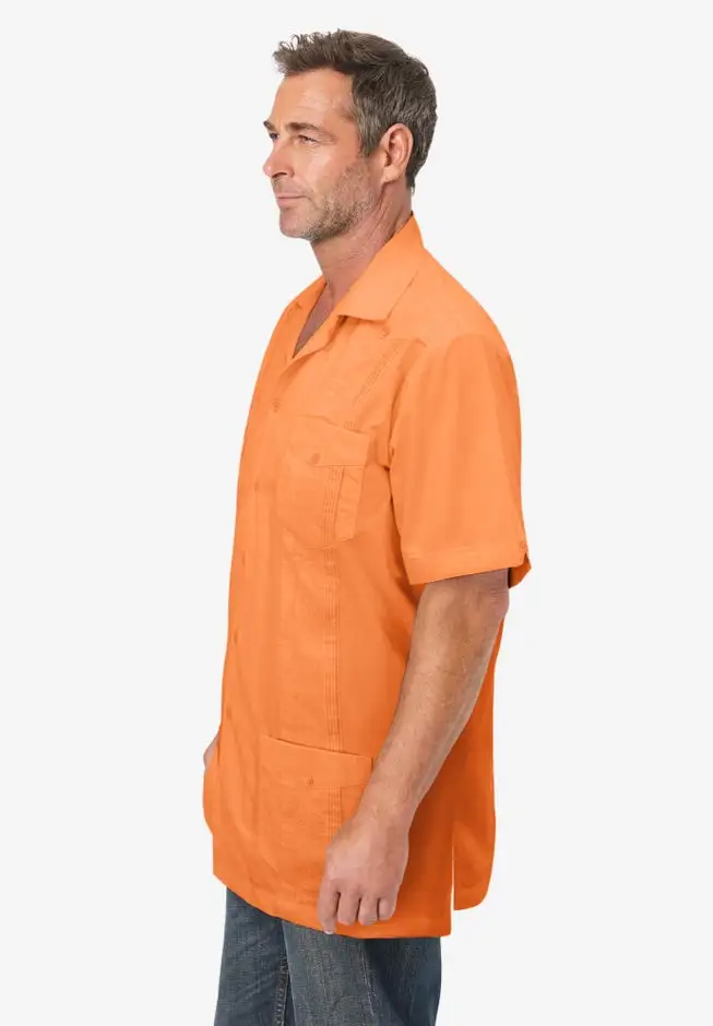 Short-Sleeve Guayabera Shirt