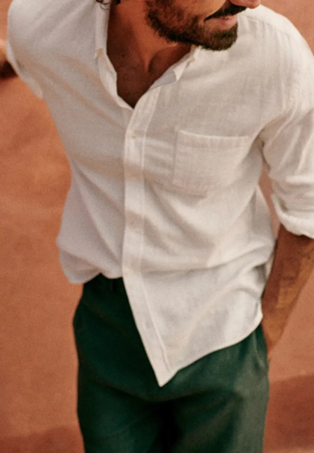 Adjustable Cuff Fastening Shirt
