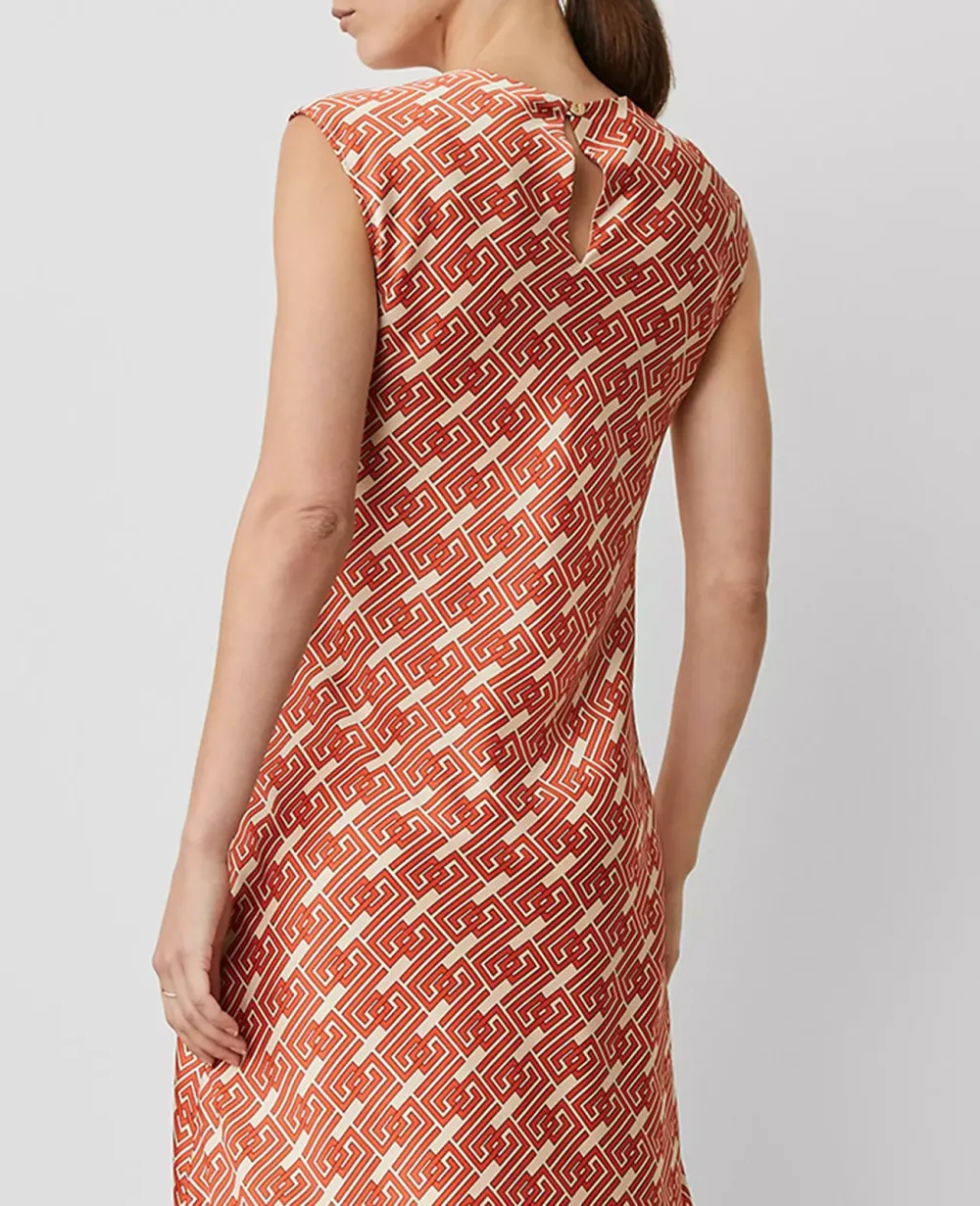 Maze Column Slip Dress