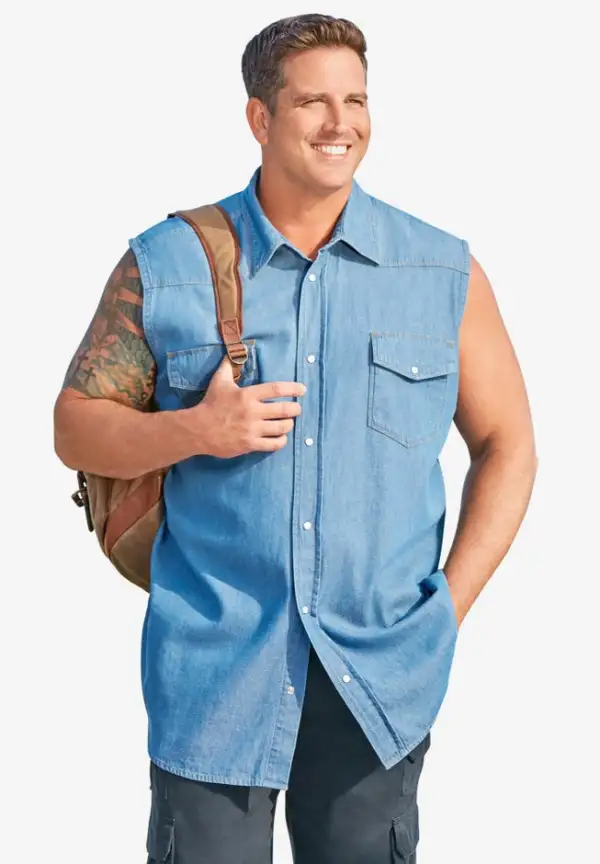 Western Snap Front Muscle Shirt