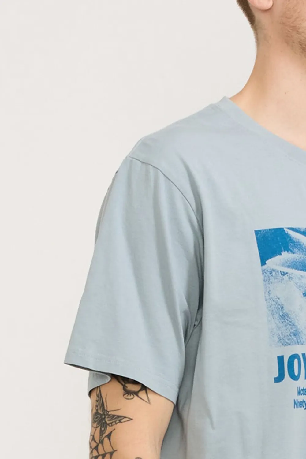 Light Blue Printed T-shirt