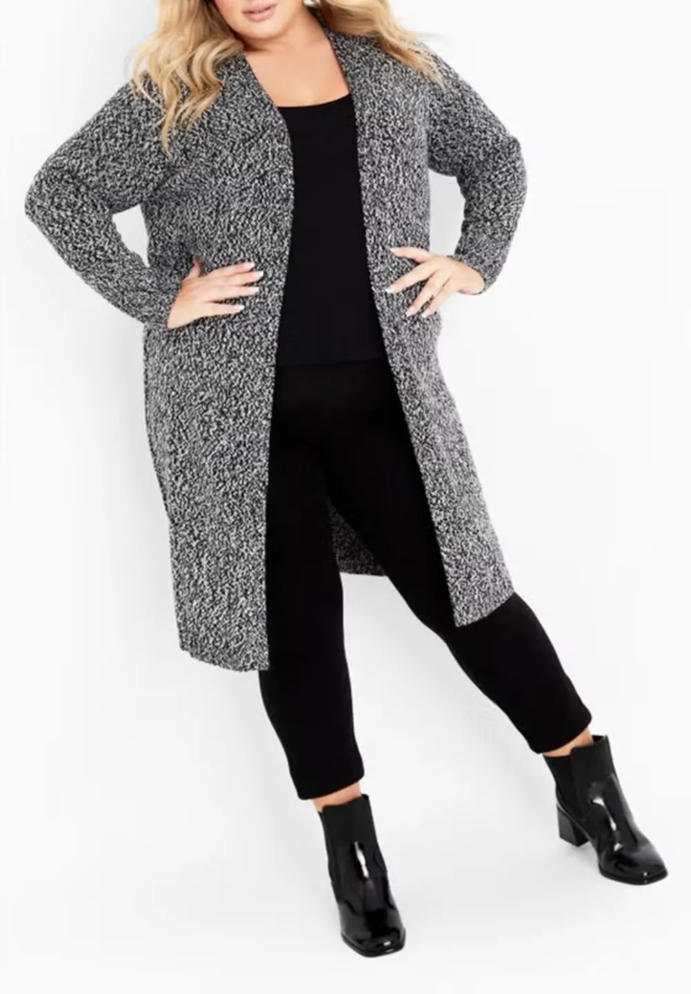 Ribbed Long Sleeved Cardigan