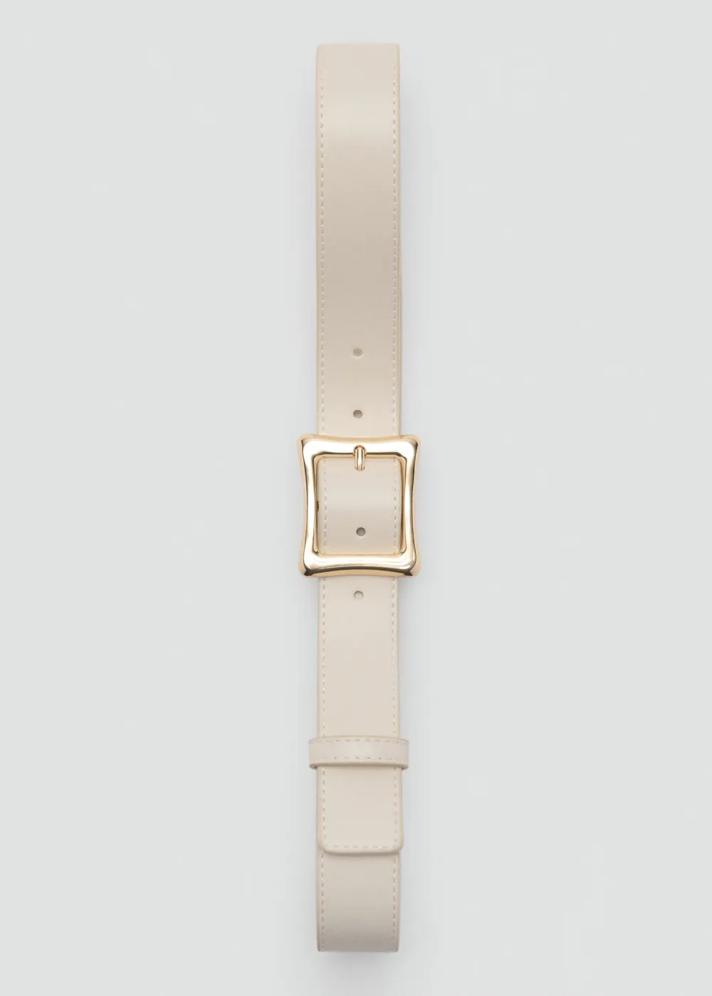 Brown Casual Style Plain Square Buckle Belts