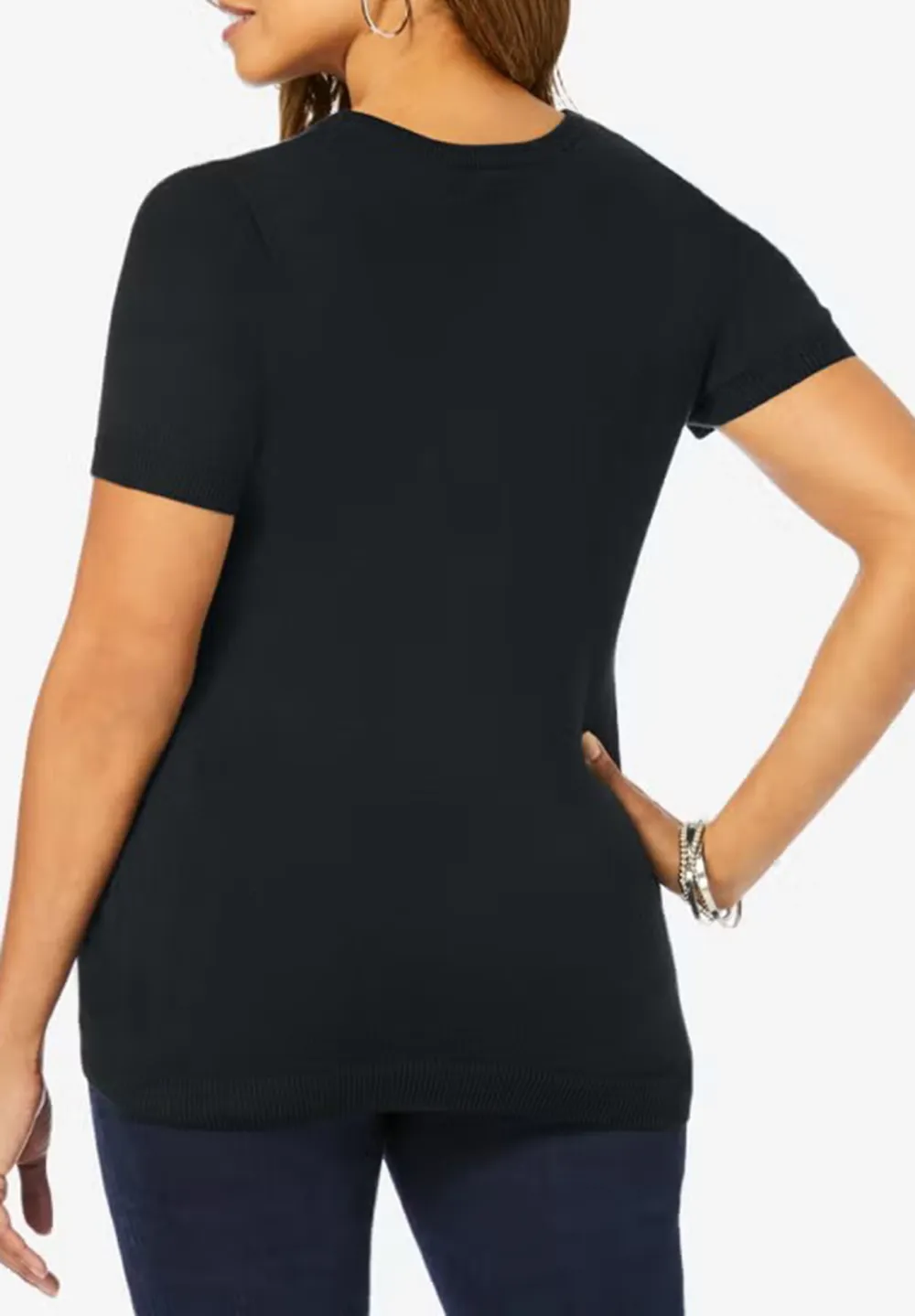 Thin Short Sleeved Sweater