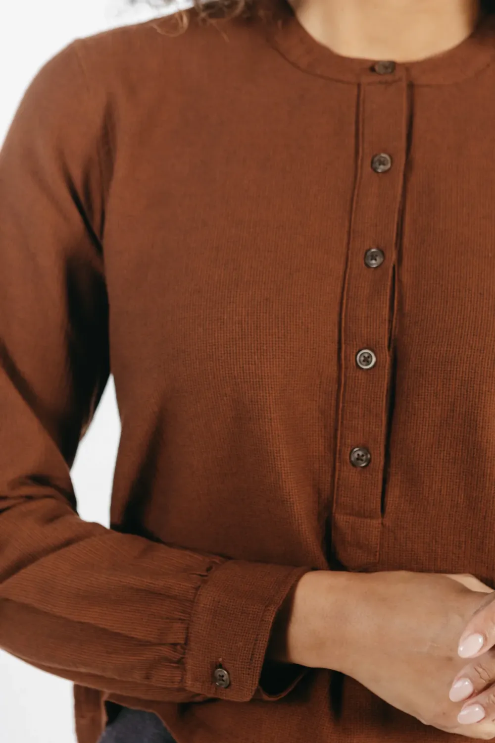 The Button Front Pullover